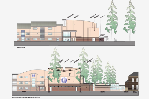 North and West elevations